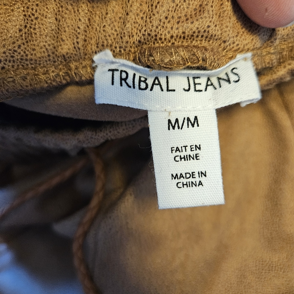 Tribal Faux Leather Jogger Style Pants - Picture 3 of 7